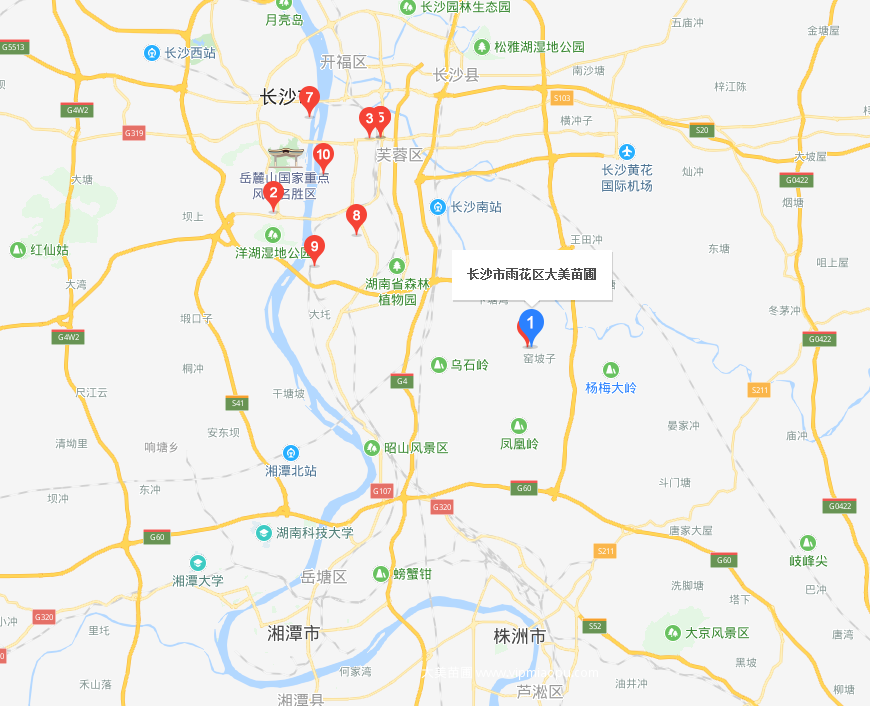 大(dà)美苗圃地(dì / de)圖
